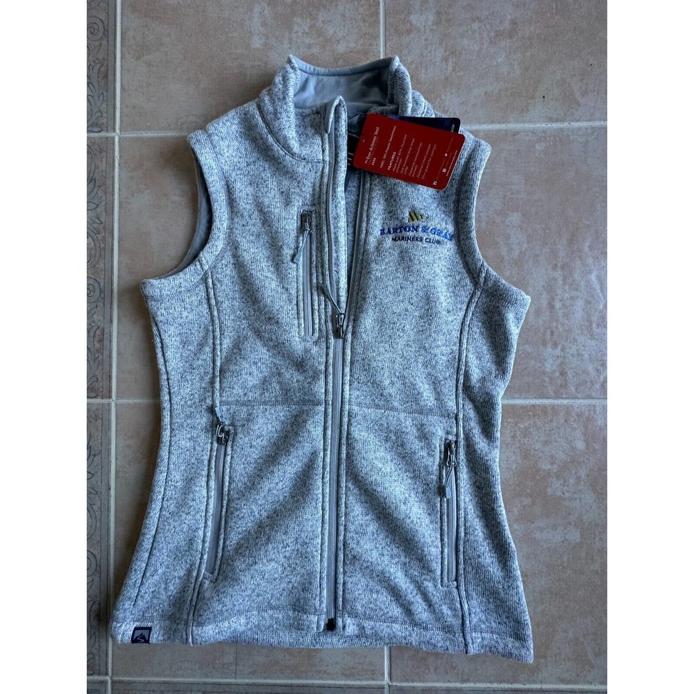 Storm‎ Creek 4635 Gray Sweater Fleece Vest Women size XS